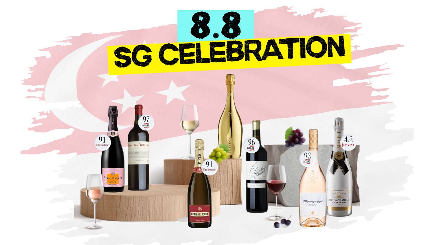 8.8 Wine Promo Sale | 1976winehours Special Singapore National Day