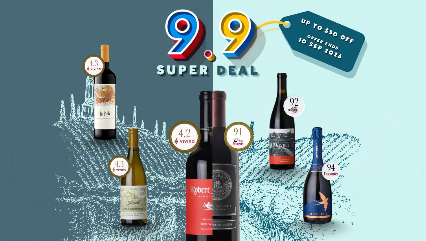 9.9 Wine Festival: $99.99 Selections Await
