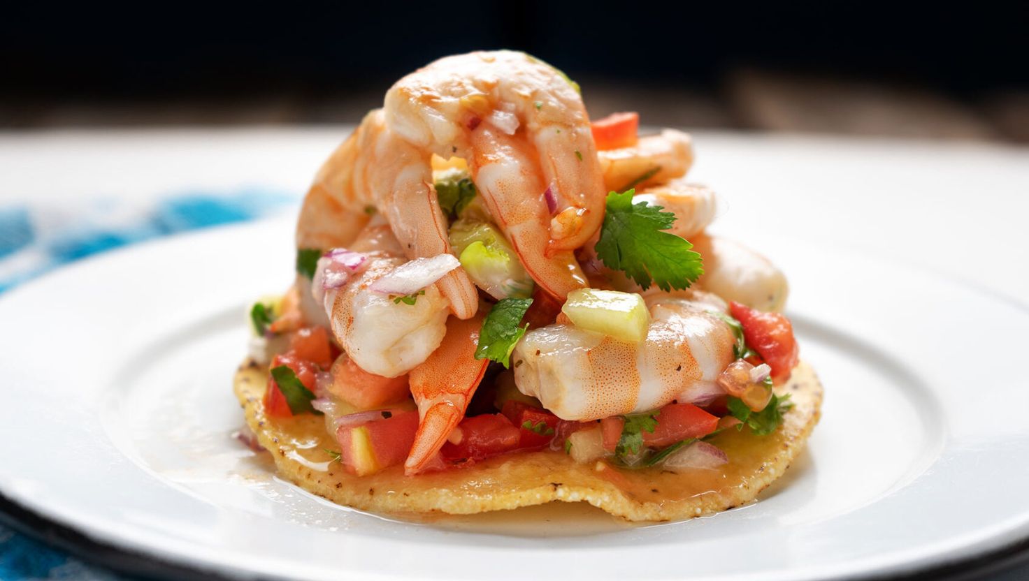 Blood Orange Rock Shrimp Ceviche