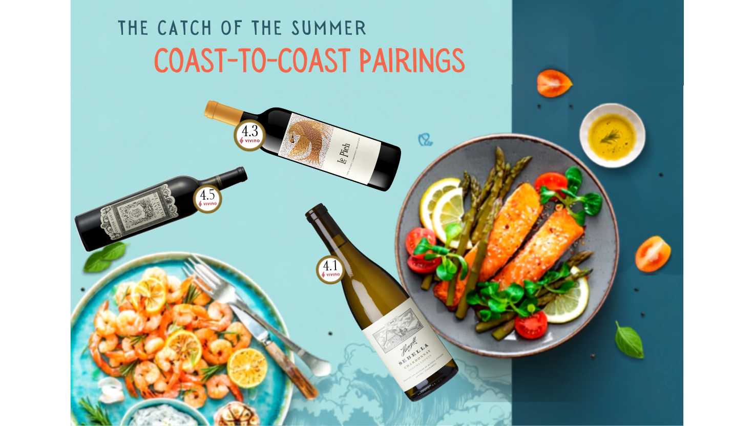Coast-to-Coast Summer Seafood Pairings