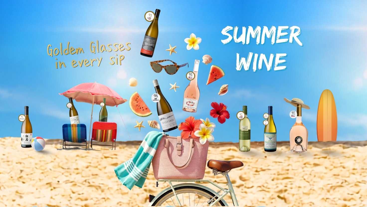 Golden Glasses: White Wine for Summer Moments