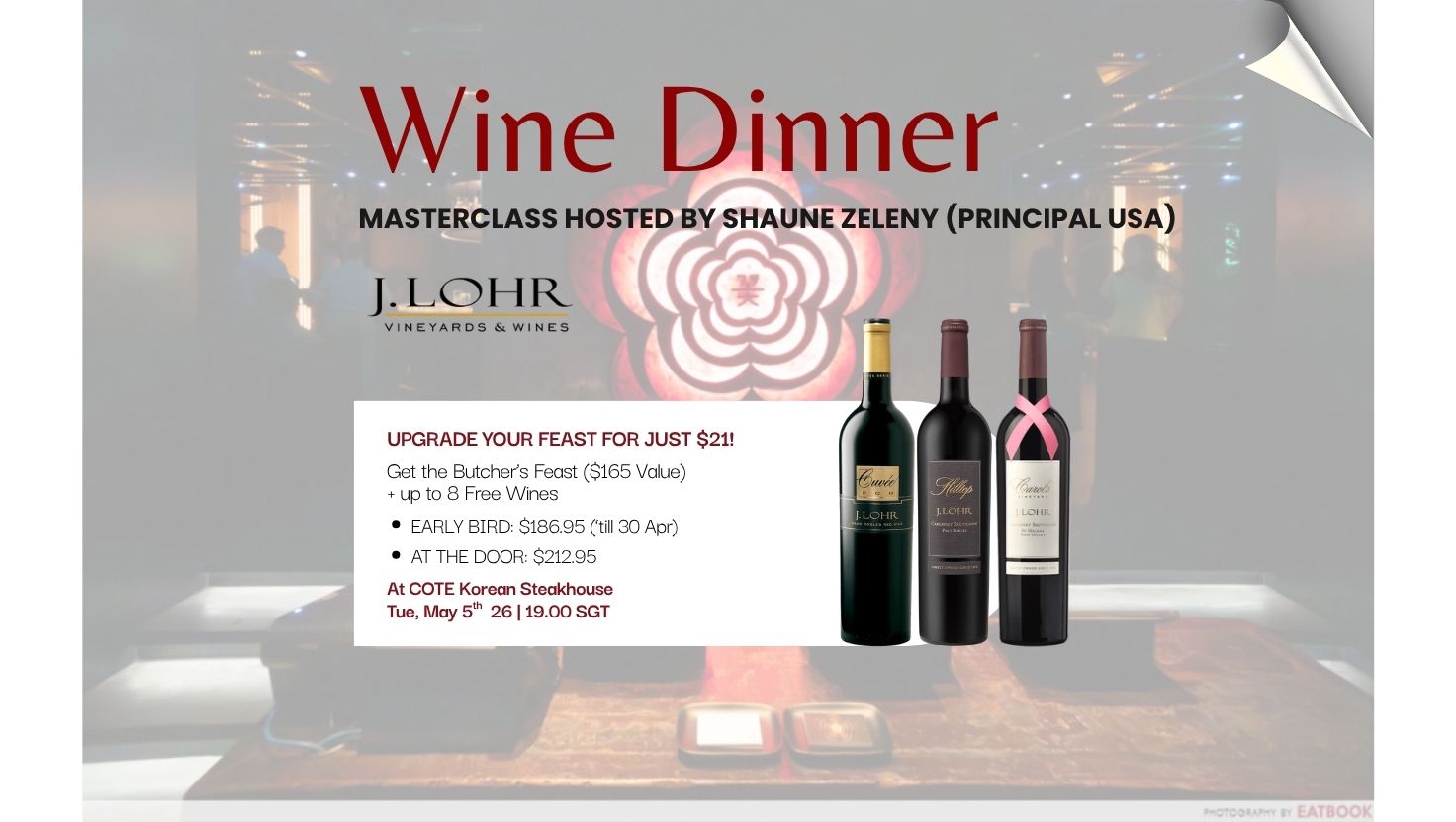 J.Lohr Masterclass Hosted by Shaune Zeleny at COTE Korean