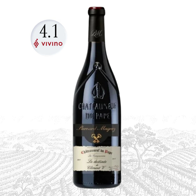 2017 Bernard Magrez La Destinée de Clément V Châteauneuf-du-Pape Rouge - 1976 WINEHOURS