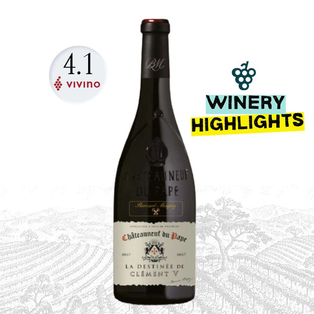 2017 Bernard Magrez La Destinée de Clément V Châteauneuf-du-Pape Rouge