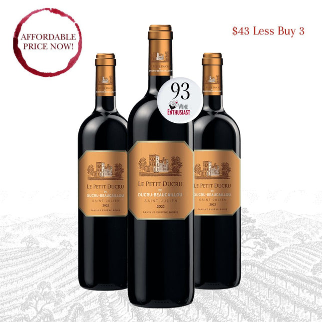 Buy 3 - 2021 Le Petit Ducru de Ducru-Beaucaillou - 1976 WINEHOURS