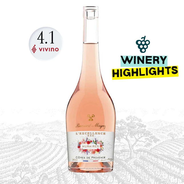 Bernard Magrez Chateau des Muraires L'Excellence des Muraires Cotes de Provence Rose