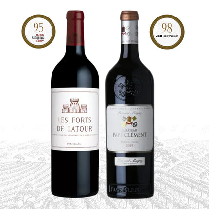 Duo - New Year Bordeaux Elegance | Les Forts Latour x Ch.Pape Clement - 1976 WINEHOURS