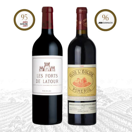 Duo - New Year Bordeaux Expression | Les Forts Latour x Ch.Clos L'eglise - 1976 WINEHOURS