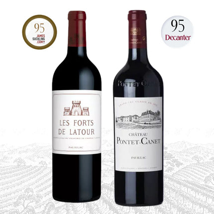 Duo - New Year Bordeaux Finest | Les Forts Latour x Ch.Pontet Canet - 1976 WINEHOURS
