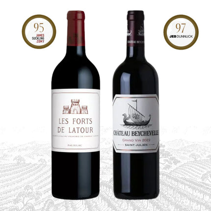 Duo - New Year Bordeaux Harmony | Les Forts Latour x Ch.Beychevelle - 1976 WINEHOURS