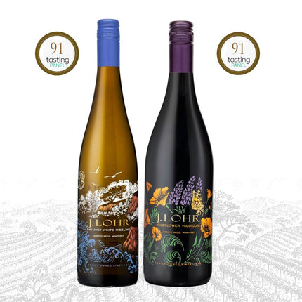 Duo - Thanksgiving J Lohr Wildflower Valdiguie | Bay Mist White Riesling - 1976 WINEHOURS