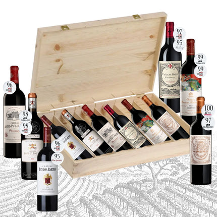Set of 6 Wooden Box - Bordeaux Vampire's Vault - 1976 WINEHOURS
